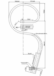 Pièces agricoles - Travail du sol - Dent à ressort 45x12x478mm sans pointe