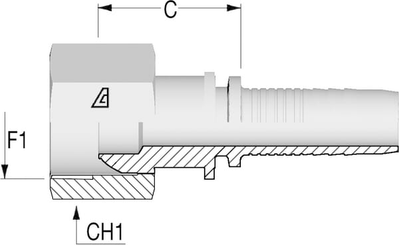 Pièces agricoles - Hydraulique - Insert DN13-1/2 BSP