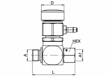 Pièces agricoles - Hydraulique - Clapet de décharge Tema 3/8BSP