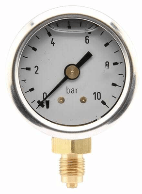 Pièces agricoles - Hydraulique - Manomètre Ø40 0-10bar ?" inf.