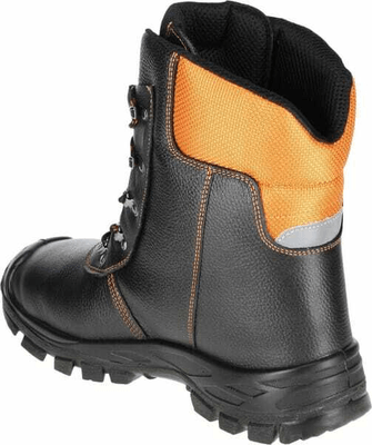 Vêtements et protections - Equipement - Bottes forestières anti-coupure 48, noir/orange, Eco Hunter basic, Luprifex