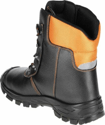 Vêtements et protections - Equipement - Bottes forestières anti-coupure 48, noir/orange, Eco Hunter basic, Luprifex