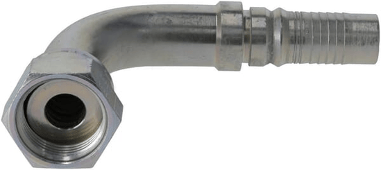 Pièces agricoles - Hydraulique - Raccord à sertir 4SH-DN20-1,3/16" ORFS-90°