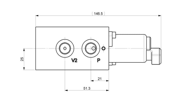 Pièces agricoles - Hydraulique - Soupape d.réduction 2XProp12dc