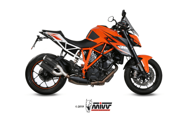 Pièces Quad & Motos - Pièces communes - Silencieux double MIVV MK3 carbone/casquette inox KTM 1290 Superduke