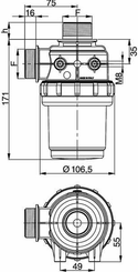 Pièces agricoles - Pièce Pulvérisateur - Filtre d'asp. 1 1/4" 60-100 l/min
