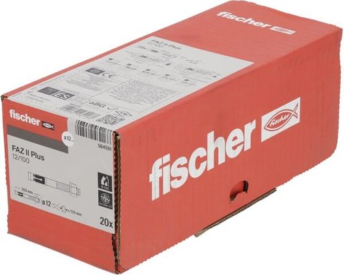 Pièces agricoles - Fasteners - FISCHER FAZ II Plus 12/100 EV (12X200) 20 pièces