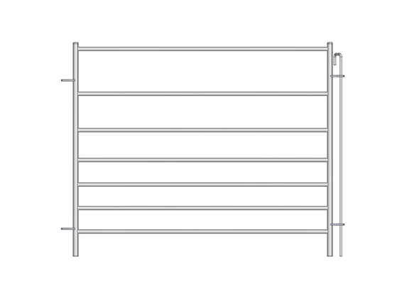 Materiels - Accessoires 100Kg-200Kg - PACK DE 12 CLAIES OVIN 7 LISSES H.1M L.1.25M