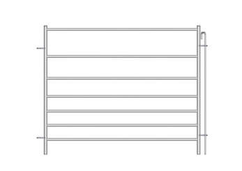 Materiels - Accessoires 100Kg-200Kg - PACK DE 12 CLAIES OVIN 7 LISSES H.1M L.1.25M