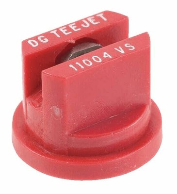 Pièces agricoles - Pièce Pulvérisateur - Buse à jet plat DG 110° 04 rouge acier inoxydable TeeJet