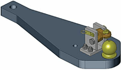 Pièces agricoles - Tracteur pièce adaptable - Plaque de support K80 Scharmüller
