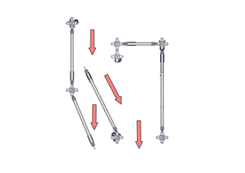 Accessoires et options matériel  - Matériel d'élevage - autre - CHICANE DE CONTENTION COURTE/ANTI-RECUL ANTI-HORAIRE A SCELLER