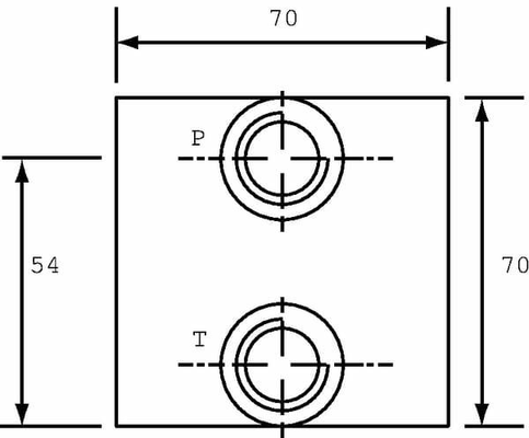 Pièces agricoles - Hydraulique - Plaque de base NG6+forage