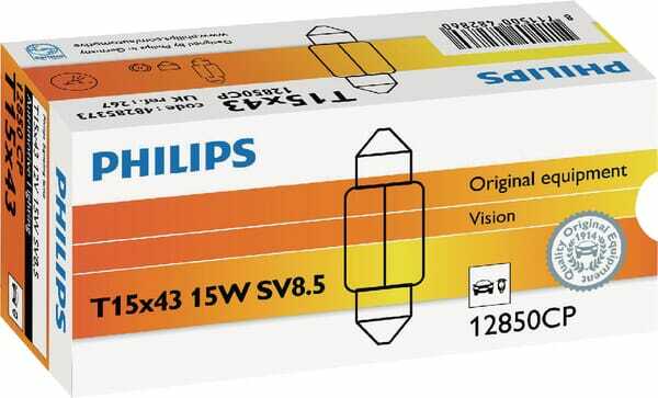 Pièces agricoles - Eclairage - Ampoule T15x43 -12V-15W SV8,5