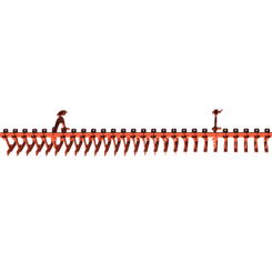 Pièces agricoles - Pièce divers - BARRE DE DECROTTOIR 3.50m complet