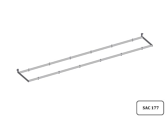 Materiels - Matériel d'élevage - autre - CADRE PORTE-SEAUX NU 6 PLACES 3.02M