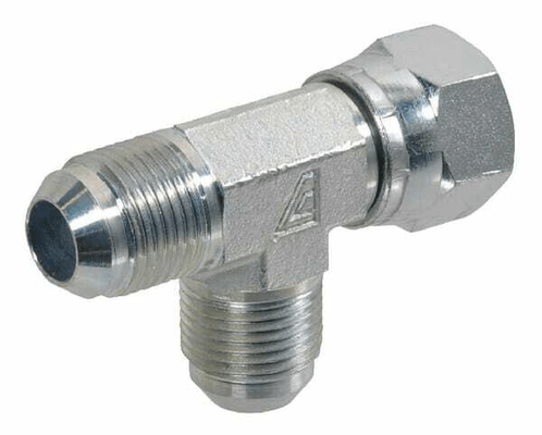 Pièces agricoles - Hydraulique - Raccord T renverse orientable JIC/UNF 7/8