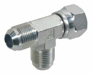 Pièces agricoles - Hydraulique - Raccord T renverse orientable JIC/UNF 7/8