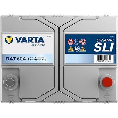 Pièces agricoles - Eclairage - Battery 12V 60Ah 540A D47 VARTA Dynamic SLI