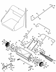 Pièces agricoles - Jardin et forêt pièce adaptable - Balayeuse 112 cm