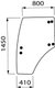 Vitre de porte gauche