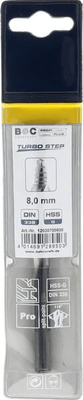 Outils - Outils divers - Foret 8,0 mm HSS-DIN 338-G TURBO STEP