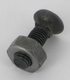 Boulon charrue a. carré M9x30 + ecrou