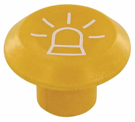 Pièces agricoles - Electricité - Symbole, gyrophare, rond, jaune