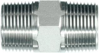 Pièces agricoles - Hydraulique - Raccord droit 1/8" NPT SS
