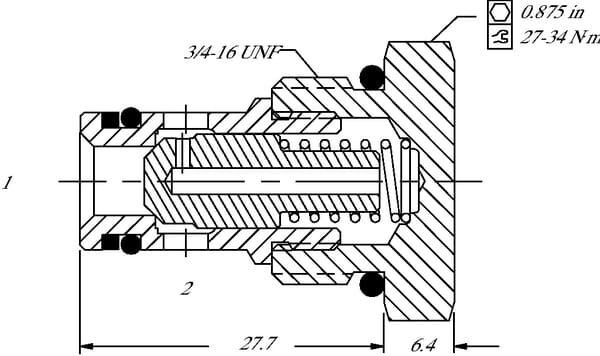 Pièces agricoles - Hydraulique - Clapet CV08-NP-03-B00-35