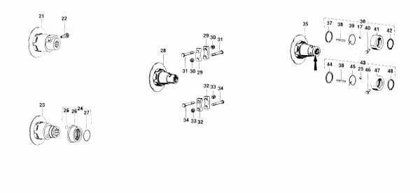 Pièces agricoles - Transmission - Moyeu 1-3/8-6pcs