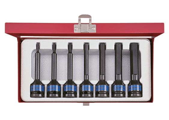 Outils - Outils divers - Coffret de douilles 1/2" choc longue Allen