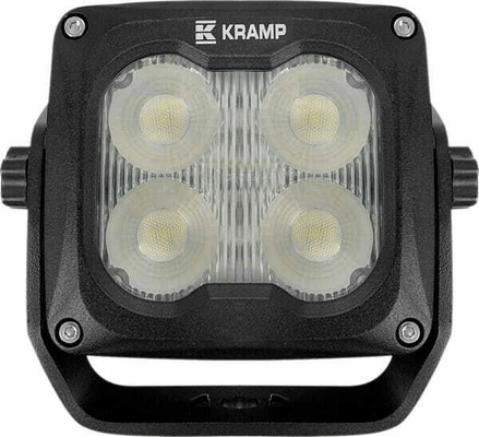 Pièces agricoles - Eclairage - Phare de travail LED, 70W, 6000lm, carrée, 10/45V, blanche, 120x110x72mm, dégivrage par capteur T°,faisceau large, 4 LED's, Kra