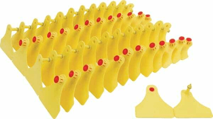 Pièces agricoles - Cloture,Jardin & Sylviculture - Marque d'oreille type F 25 pcs