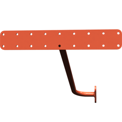 Pièces agricoles - Pièce divers - support gauche soudé -peint-