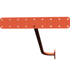 Pièces agricoles - Pièce divers - support gauche soudé -peint-