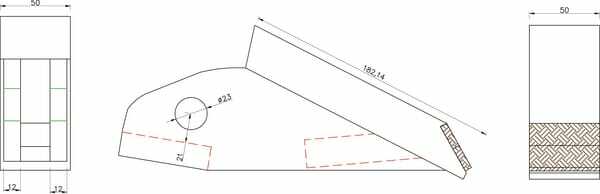 Pièces agricoles - Travail du sol - Sabot s/soleur carb. p/Simba