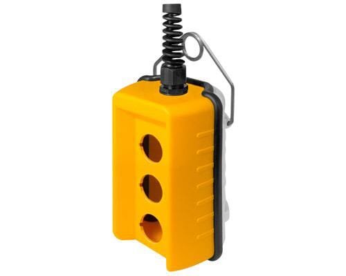 Pièces agricoles - Electricité - Station de commande à distance, télécommande, 3 trous, jaune