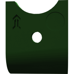 Pièces agricoles - Pièce d'usure Herse Rotative - Dent Quick-Fit droite 15mm
