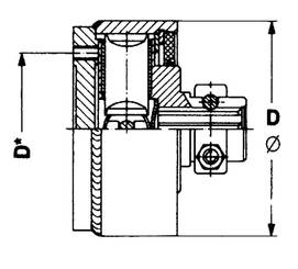 Pièces agricoles - Transmission - Limit.ek64/24r 1 3/4-20 tk138
