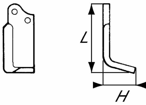 Pièces agricoles - Travail du sol - Lame de fraise g. Agria