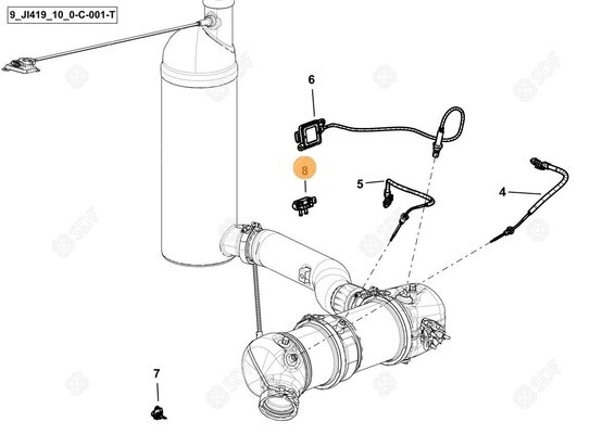 Pièces agricoles - Capteurs - DELTAP DIG. SENSOR DPF