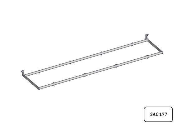 Materiels - Matériel d'élevage - autre - CADRE PORTE-SEAUX NU 4 PLACES 2.12M