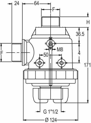 Pièces agricoles - Pièce Pulvérisateur - Filtre d'aspiration 1 1/4"M 120 l/min 50 mailles