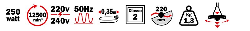 Materiels - Coupe bordures - COUPE BORDURE 250W DIAM.220MM AVANCE AUTO. DU FIL