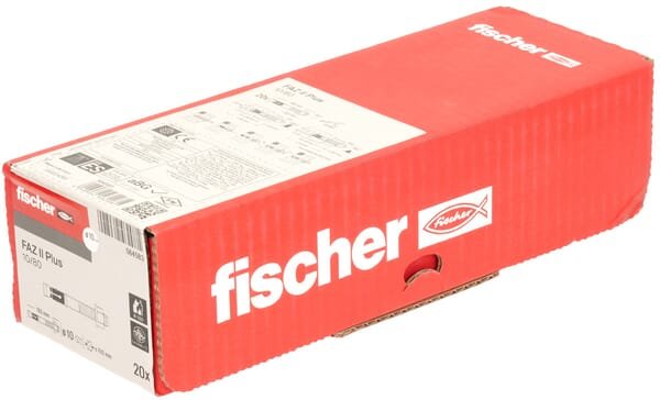 Pièces agricoles - Fasteners - FISCHER FAZ II Plus 10/80 EV (10x165) 20 pièces