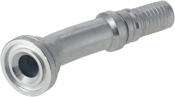 Pièces agricoles - Hydraulique - Raccord à sertir 4SH-DN25avec bride ø47,6 mm 22,5°