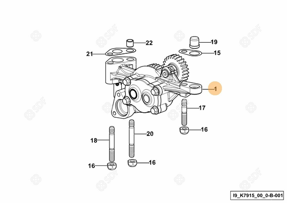 Pièces agricoles - Pieces moteur - pompe à huile