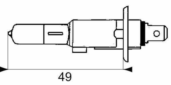 Pièces agricoles - Eclairage - Ampoule H1 - 12V-55W - P14,5s