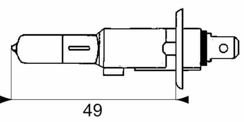 Pièces agricoles - Eclairage - Ampoule H1 - 12V-55W - P14,5s